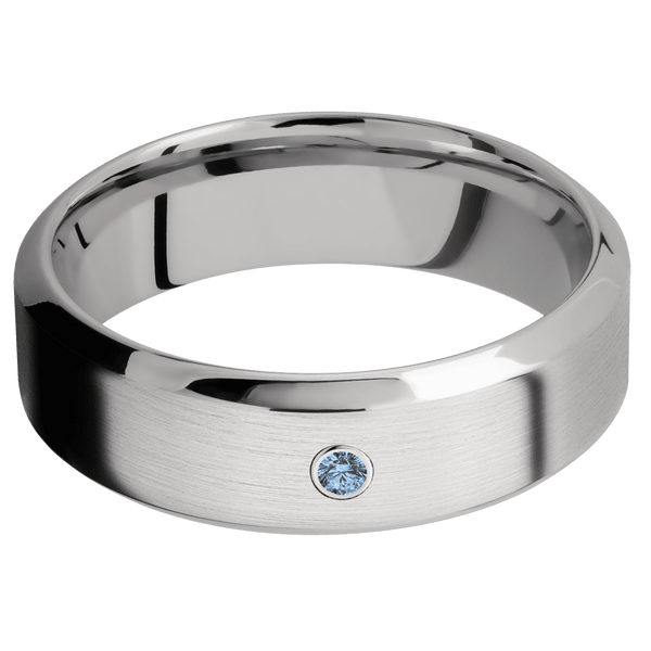 Cobalt Chrome + Satin , Polish Finish Included in Sale Pricing Men's Wedding Band