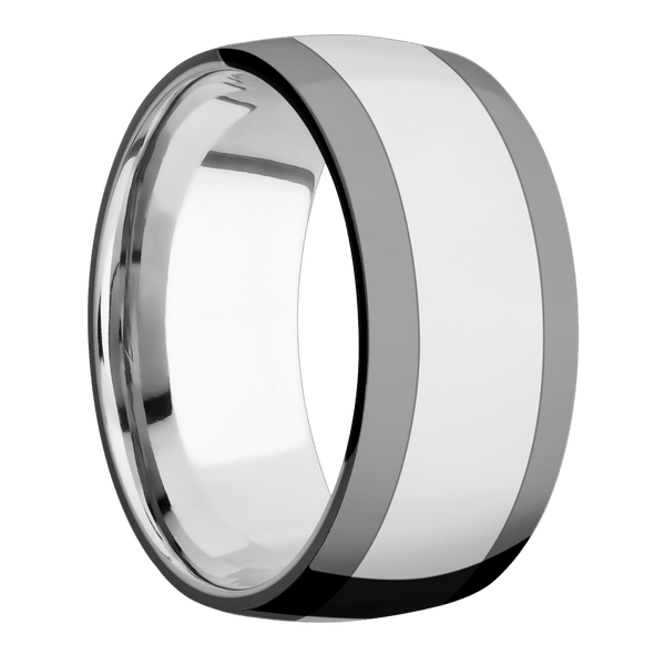 Cobalt Chrome + Polish Finish All Rings Men's Wedding Band