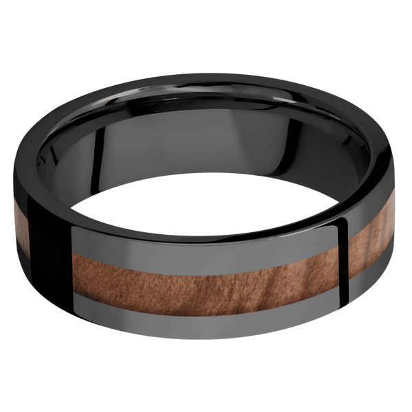 Zirconium + Polish Finish All Rings Men's Wedding Band