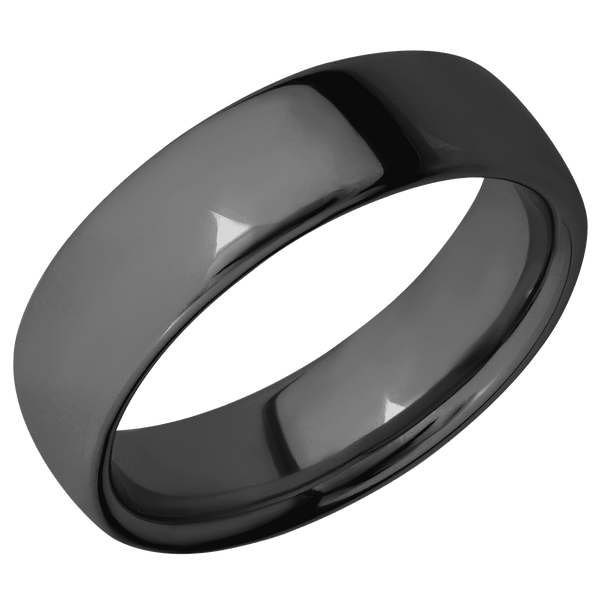 Zirconium + Polish Finish All Rings Men's Wedding Band