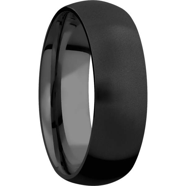Zirconium + Bead Finish All Rings Men's Wedding Band