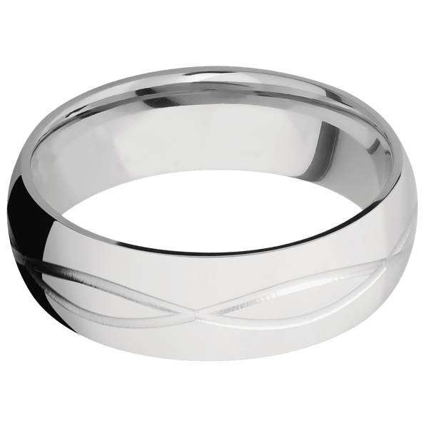 Cobalt Chrome + Polish Finish All Rings Men's Wedding Band