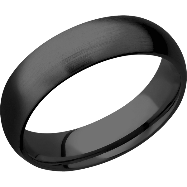 Zirconium + Satin Finish All Rings Men's Wedding Band