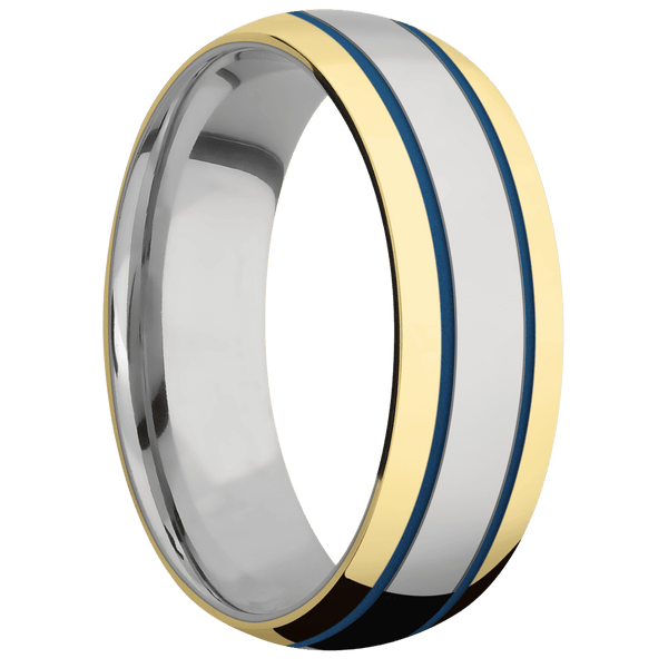 Titanium + Polish Finish Included in Sale Pricing Men's Wedding Band