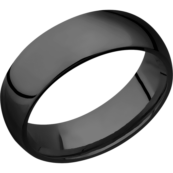 Zirconium + Polish Finish All Rings Men's Wedding Band