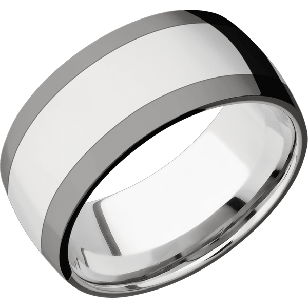 Cobalt Chrome + Polish Finish All Rings Men's Wedding Band