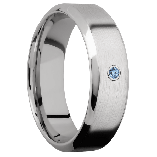 Cobalt Chrome + Satin , Polish Finish Included in Sale Pricing Men's Wedding Band