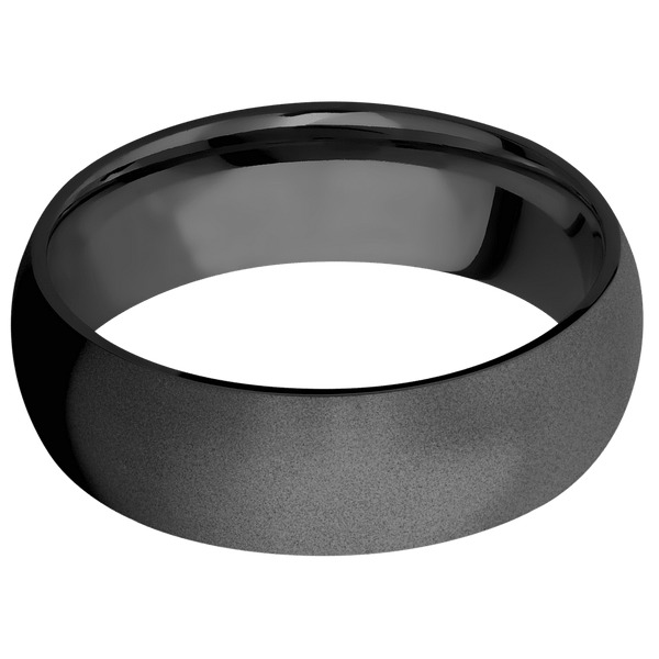 Zirconium + Bead Finish All Rings Men's Wedding Band