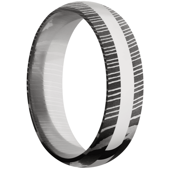 Damascus + Acid Finish All Rings Men's Wedding Band
