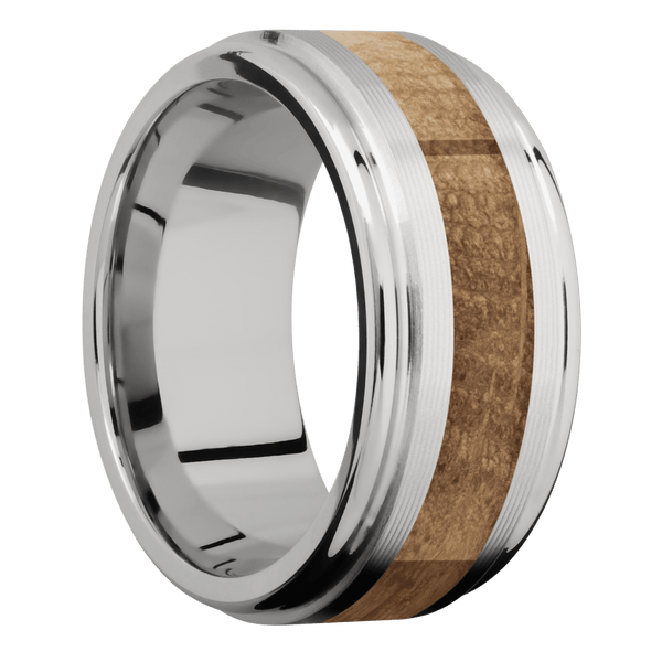 Cobalt Chrome + Machine , Polish Finish All Rings Men's Wedding Band