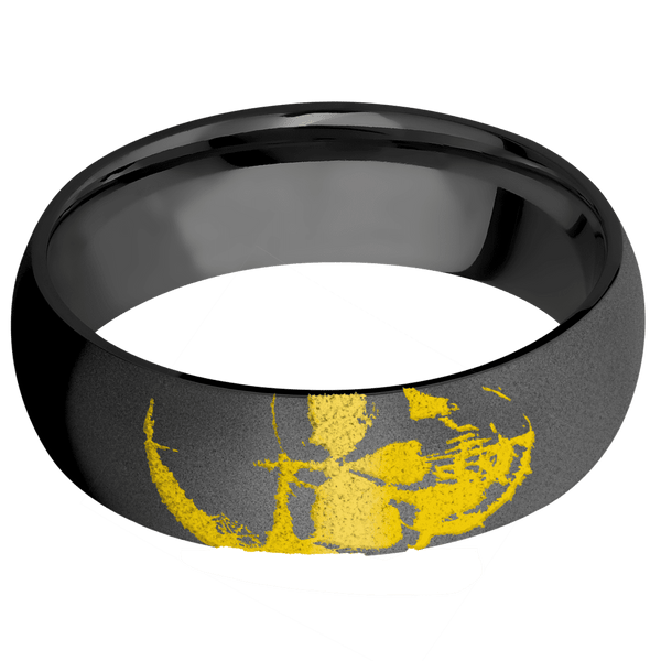 Zirconium + Bead Finish All Rings Men's Wedding Band