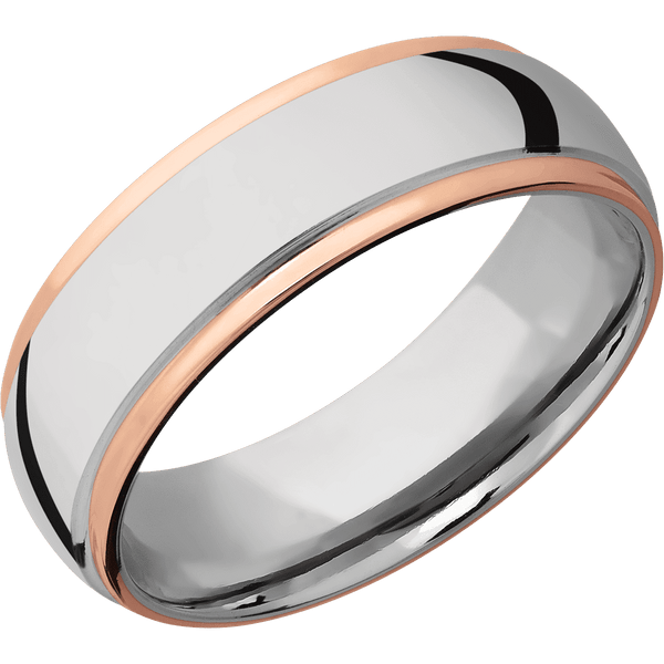 Cobalt Chrome + Polish , Polish Finish All Rings Men's Wedding Band