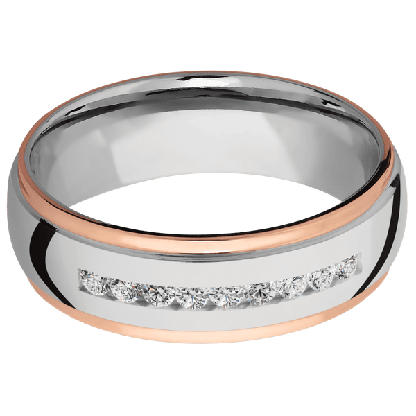 Cobalt Chrome + Polish , Polish Finish All Rings Men's Wedding Band