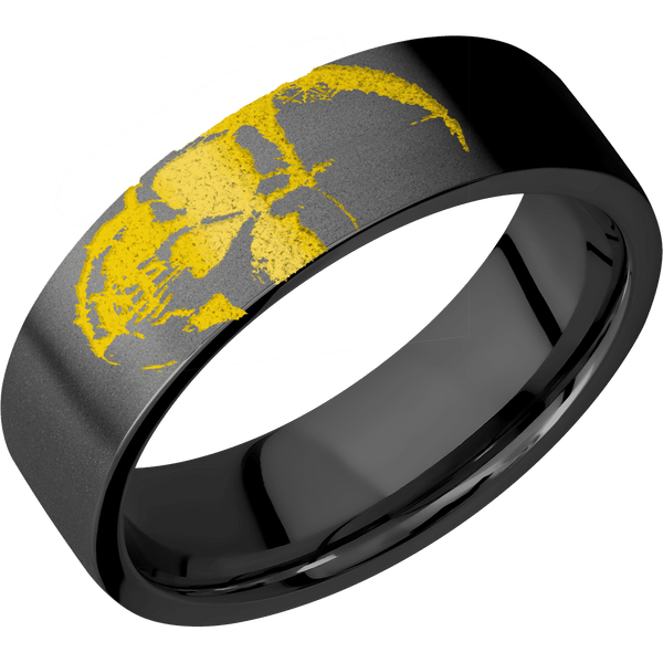 Zirconium + Bead Finish All Rings Men's Wedding Band