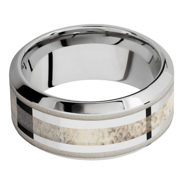 Cobalt Chrome + Polish , Polish Finish All Rings Men's Wedding Band