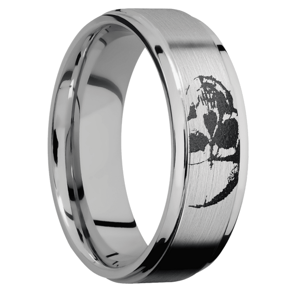 Titanium + Satin , Polish Finish All Rings Men's Wedding Band
