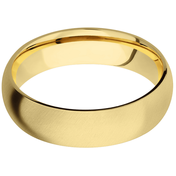 22K Yellow Gold + Anglesatin Finish All Rings Men's Wedding Band
