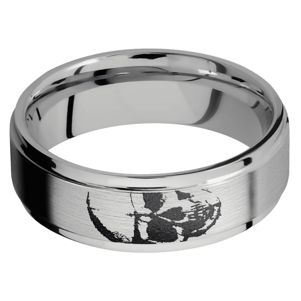 Titanium + Satin , Polish Finish All Rings Men's Wedding Band