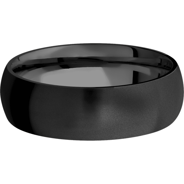 Zirconium + Bead Finish All Rings Men's Wedding Band