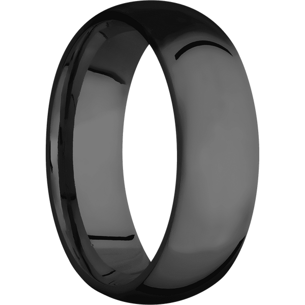 Zirconium + Polish Finish All Rings Men's Wedding Band