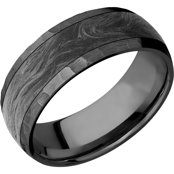 Men's Two-Tone Black Zirconium Ring | Etrnl - ETRNL