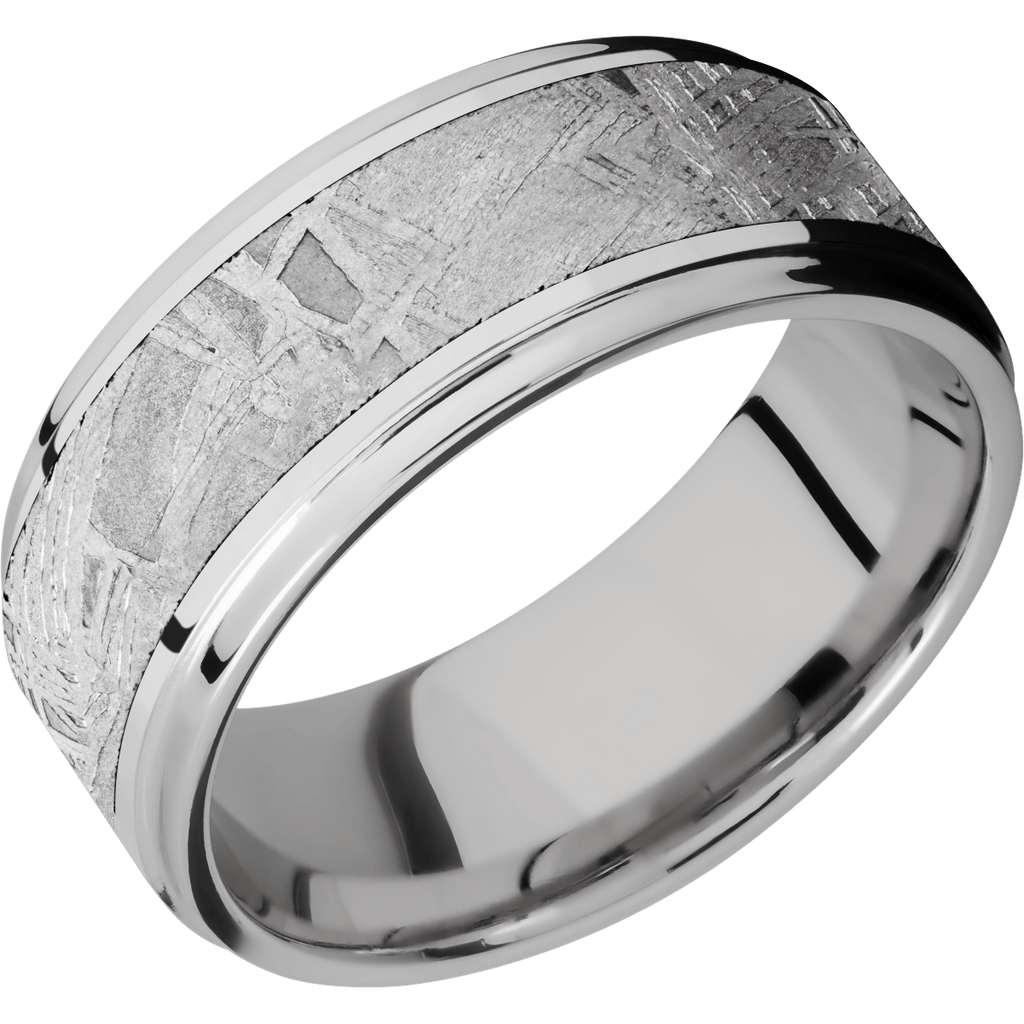 Cobalt Chrome Men's Ring with Gibeon Meteorite