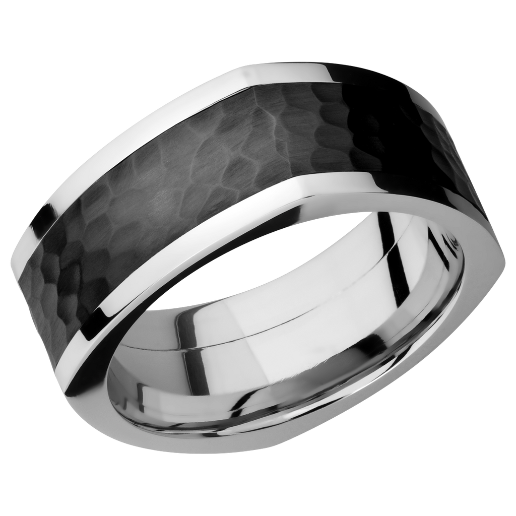 Cobalt Chrome Men's Ring with Black Zirconium