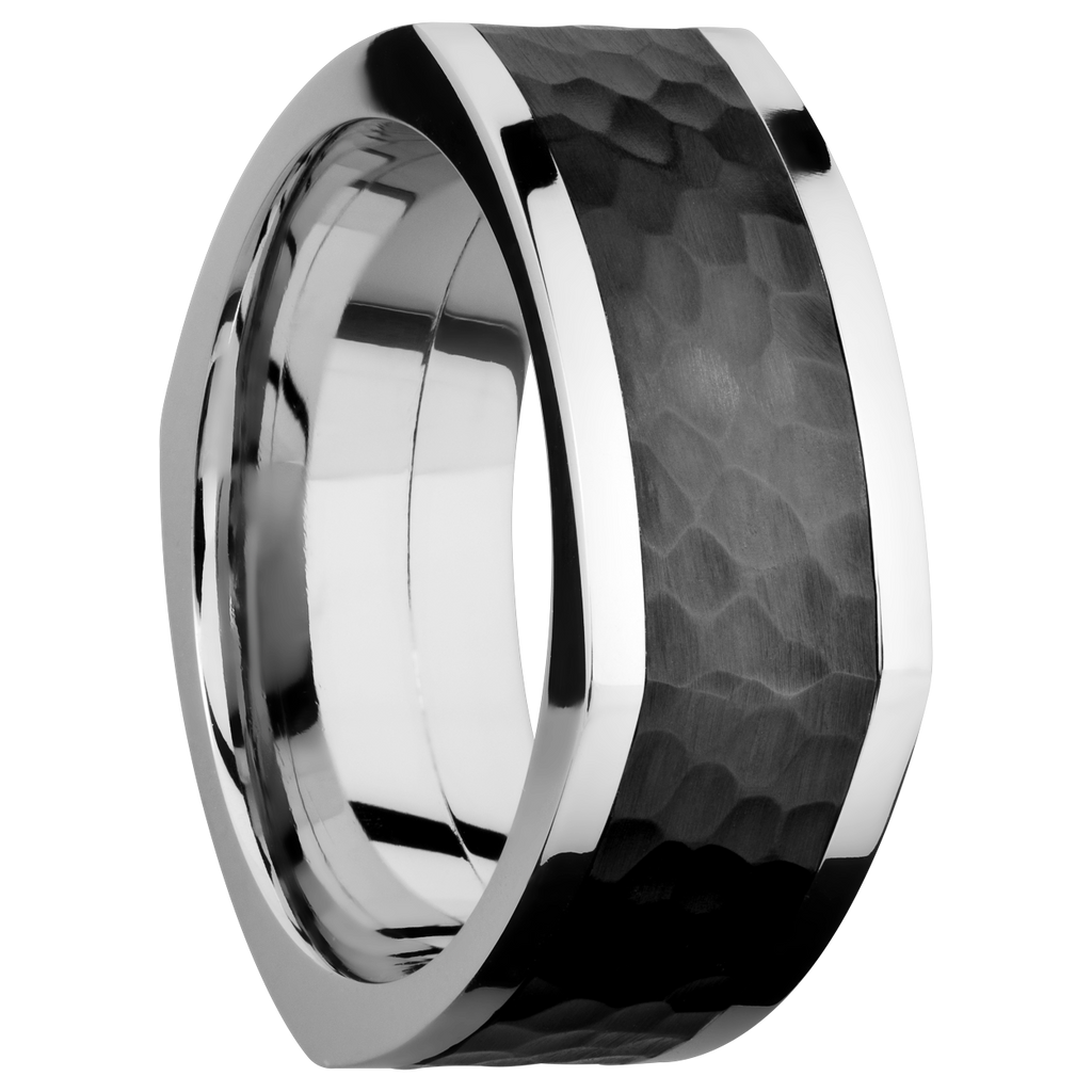 Cobalt Chrome Men's Ring with Black Zirconium