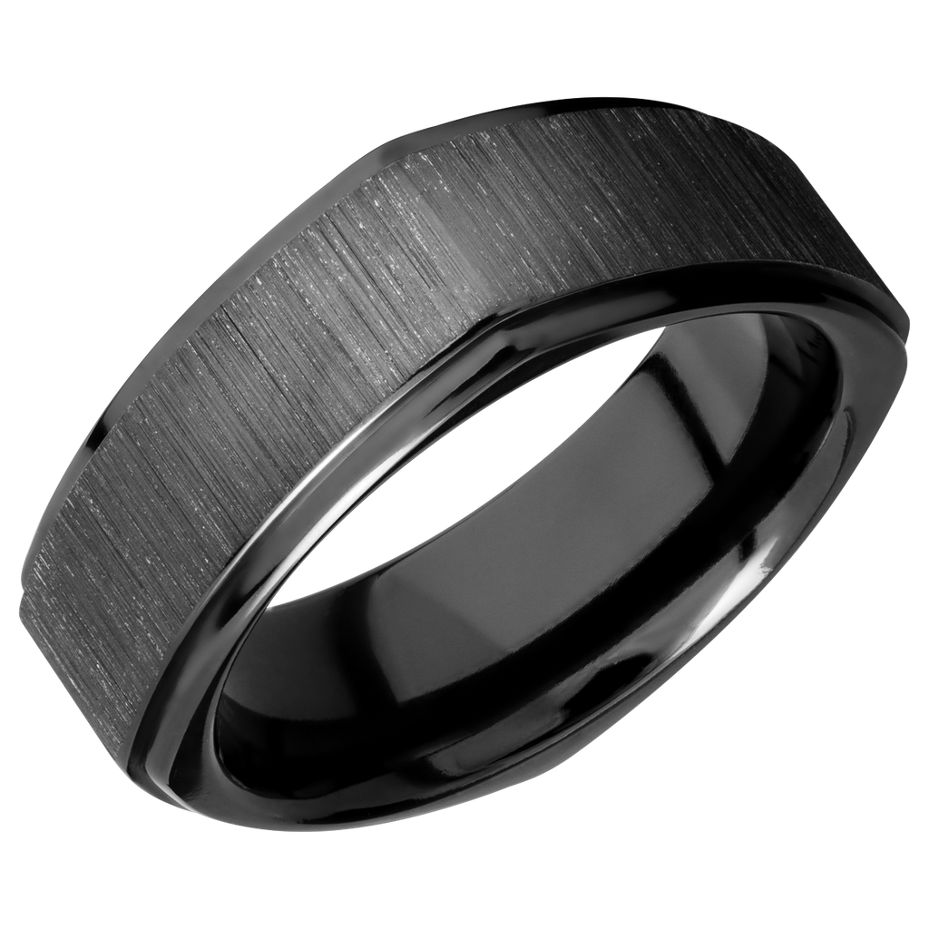 Black Zirconium Men's Ring